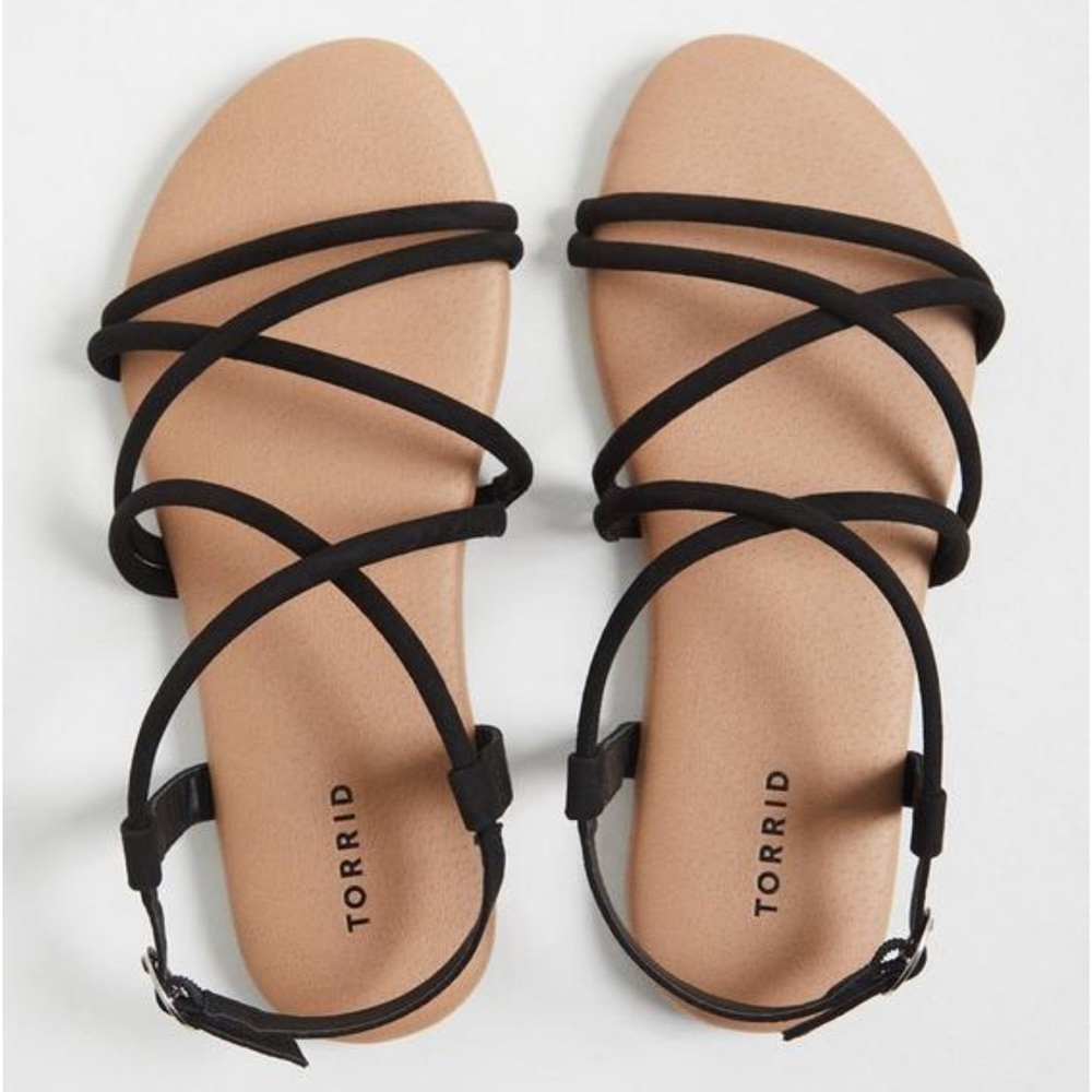 Torrid Faux Suede Strappy Gladiator Sandal (WW)